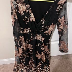 Black formal dress
